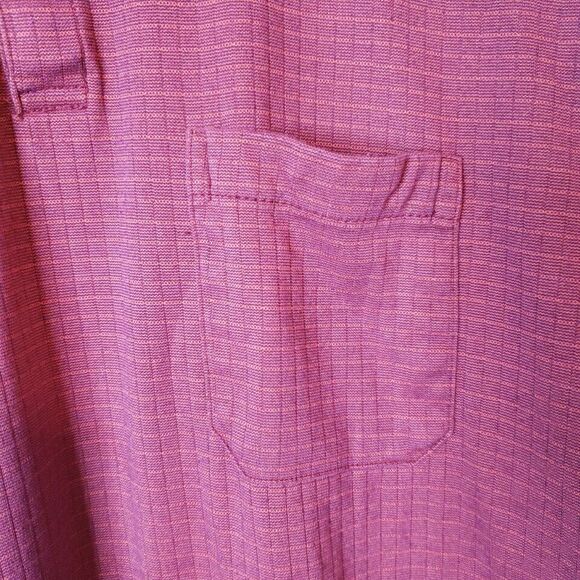 Haggar Mens Polo Shirt Front Pocket Short Sleeve Collared Golf Textured Size XL - Picture 10 of 16